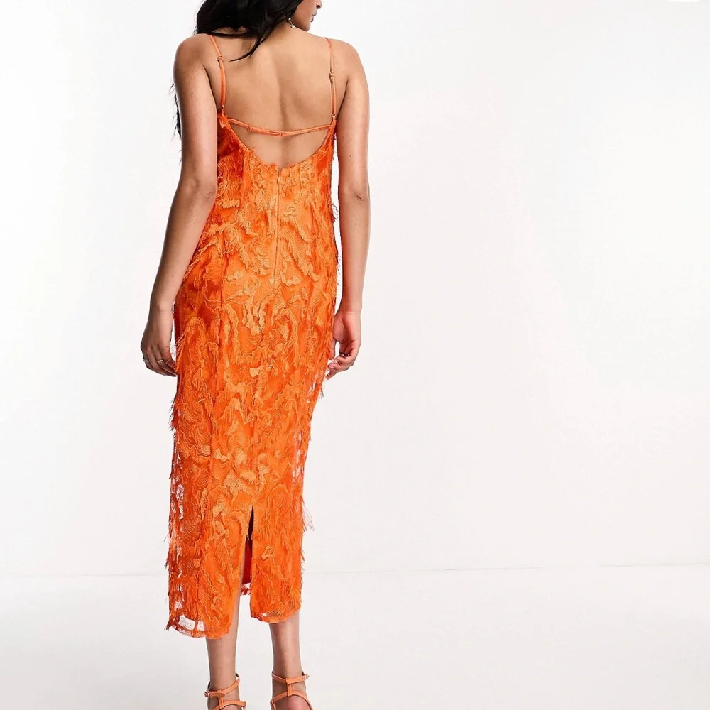 Asos Textured Lace Midi dress - Picture 2 of 3